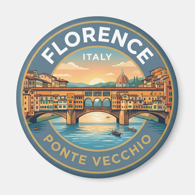 Imã Ponte Vecchio Itália (Frente)