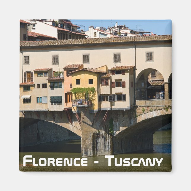 Imã Ponte Vecchio ponte antigo - Florença, Itália (Frente)