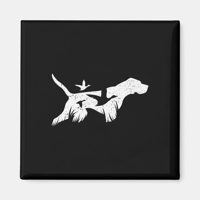 Imã Ponteiro Alemão Curto - Gsp Cães Caçadores (Frente)