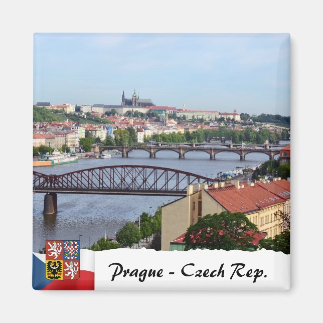 Imã Pontes de Praga Ímã, Castelo, Panorama (Frente)