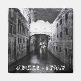 Imã Pontes de Veneza à Noite (Imã de geladeira)