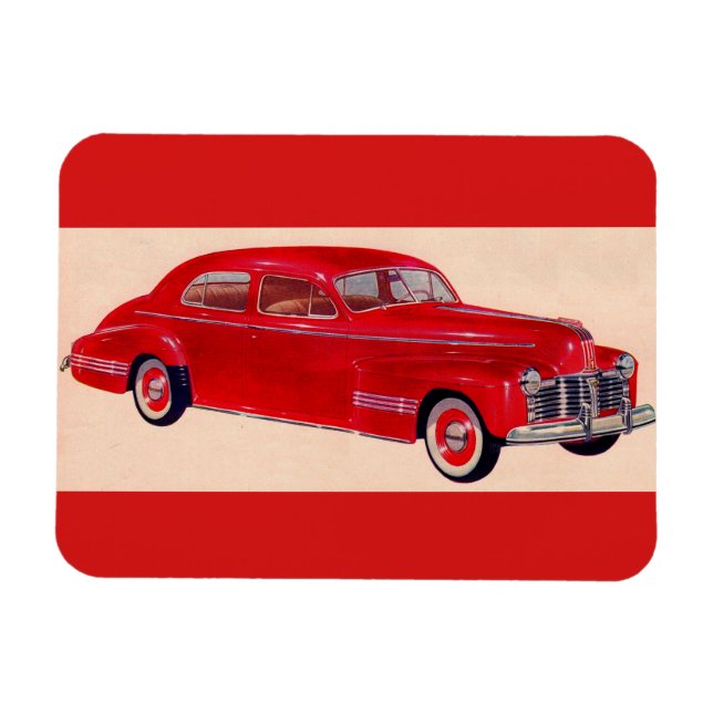 Ímã Pontiac Torpedo vermelho (Horizontal)