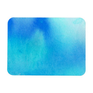 Ímã Ponto azul, pintado mão abstrato da aguarela