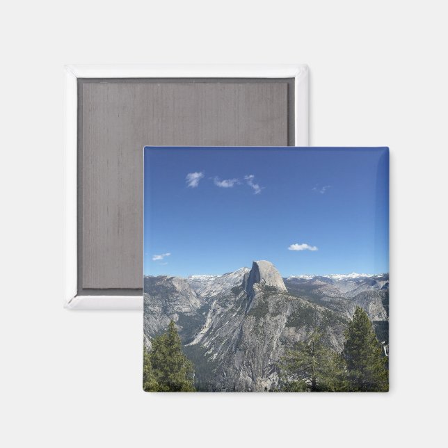 Imã Ponto de Geleira Half Dome Yosemite Foto Colorida (Front/Back)