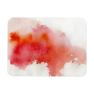 Ímã Ponto vermelho, pintado mão abstrato da aguarela