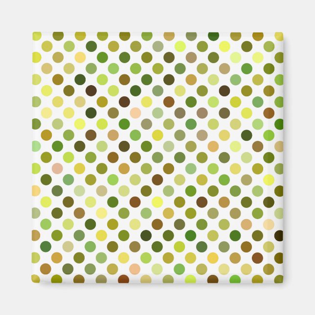 Imã Pontos Amarelos e Verde (Frente)