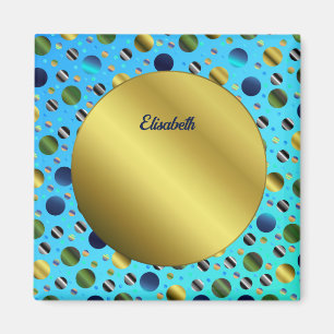 Imã pontos coloridos e coloridos que superimpõem digit