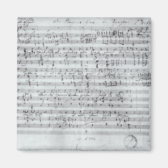 Imã Pontuação autografada do 'Des Sangers Habe' mentir (Frente)