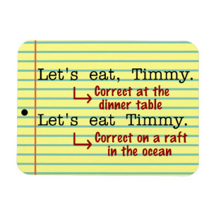 Ímã Pontuação Engraçada Gramática