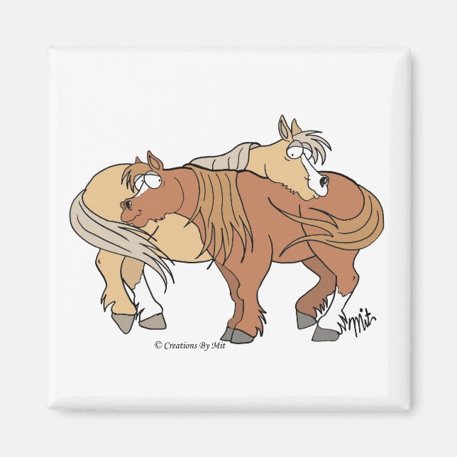 Imã Pony Pals Magnet - Branco (Frente)