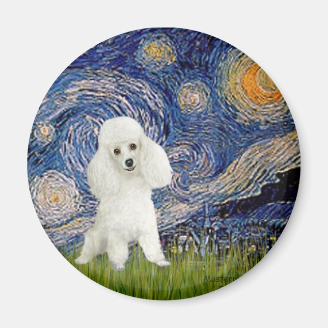 Imã Poodle (14S) - Noite Estrelada (Frente)