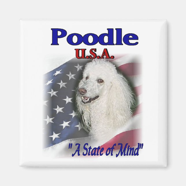 Imã Poodle Lovers (Frente)
