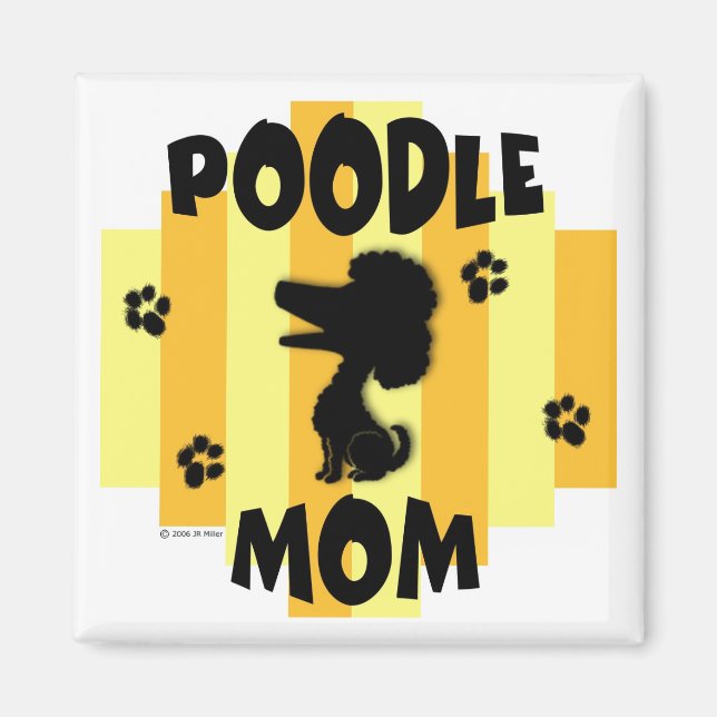 Imã Poodle Mãe Magnet (Frente)
