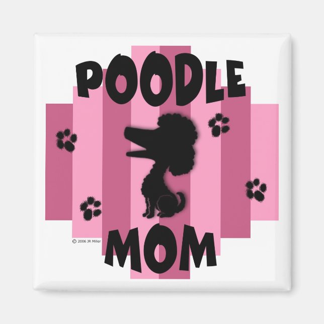 Imã Poodle Mãe Magnet (Frente)