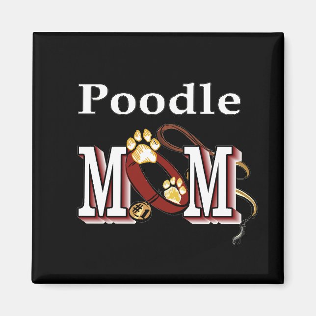 Imã Poodle MOM Gifts (Frente)
