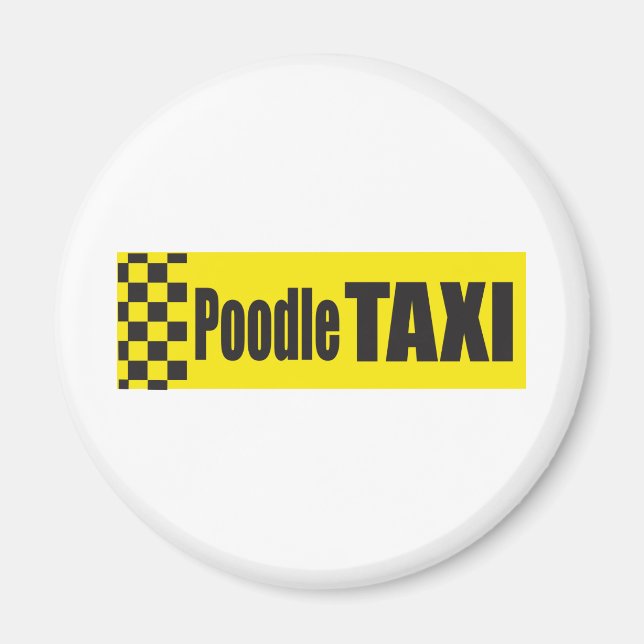 Imã Poodle Taxi (Frente)