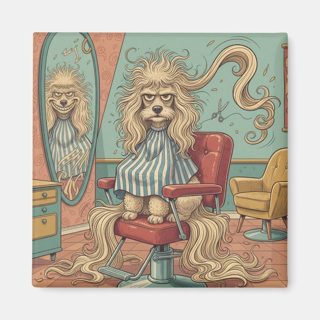 Imã Poodle Zangado  (Frente)