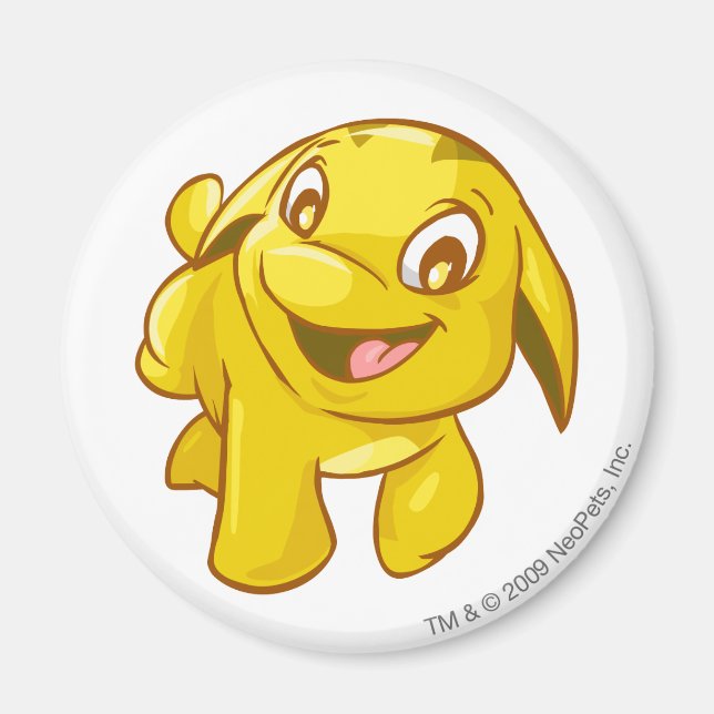 Imã Poogle Dourado (Frente)