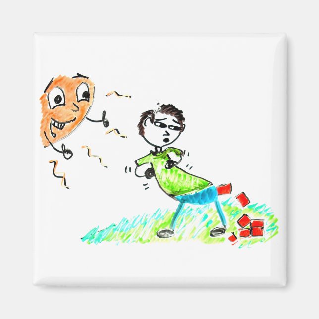 Imã Poop Bricks | Dores no Sol até o Homem Pooping Bri (Frente)