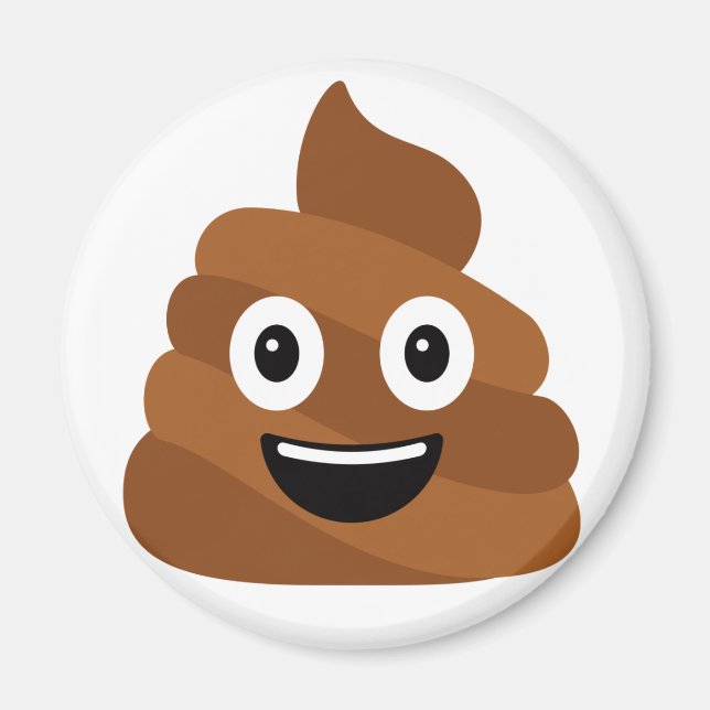 Imã Poop Emoji Magnet  (Frente)