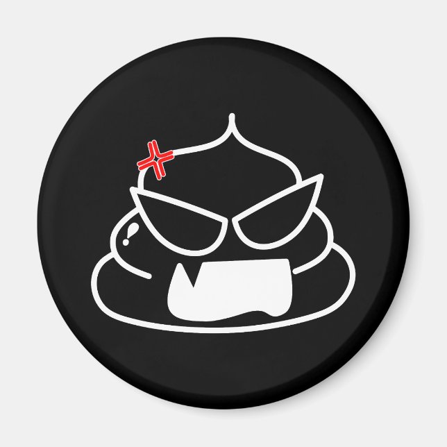 Imã Poop zangado - Brootsch, o PooPoo (Frente)