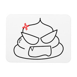 Ímã Poop zangado - Brootsch, o PooPoo
