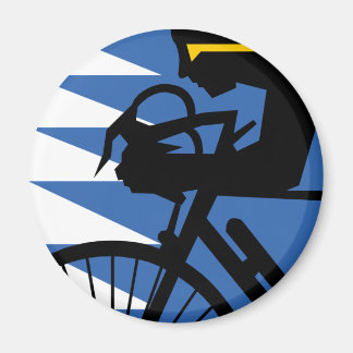 Imã Pop Art Cyclist