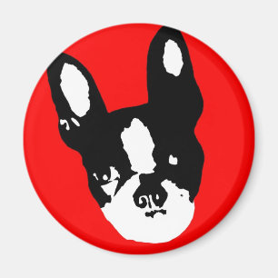 Imã Pop art de Boston Terrier