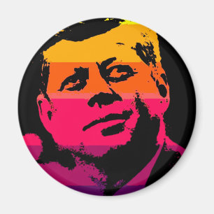 Imã Pop Art Jack JFK John F. Kennedy