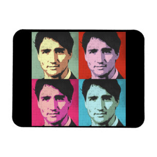 Ímã Pop Art Justin Trudeau - Tamanho do Cheio -.png