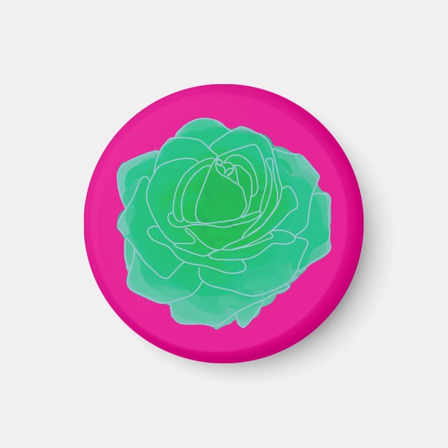 Imã Pop Art Rosa (Frente)