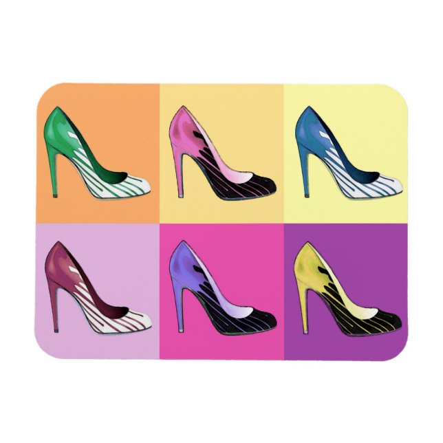 Ímã Pop Art Stiletto Pumps / Calçados / Altos Saltos (Horizontal)