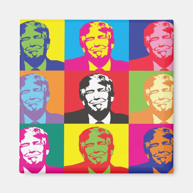 Imã Pop Art Trump (Frente)