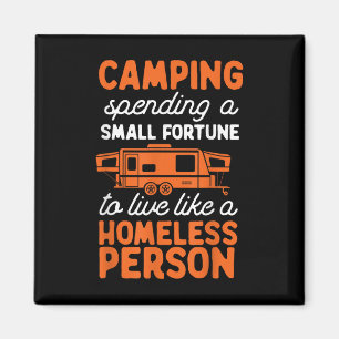 Imã Pop de Acampamento Camper Rv Trailer Pequena Fortu