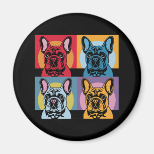 Imã Pop de Arte Colorida para Cachorro