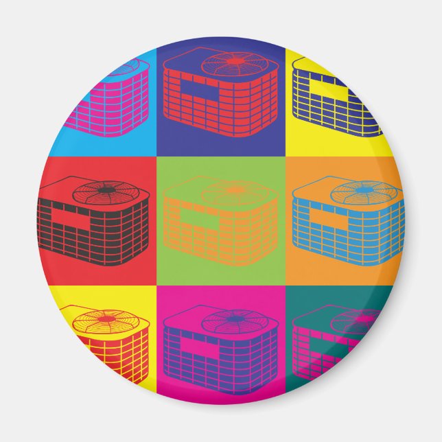 Imã Pop de arte HVAC (Frente)