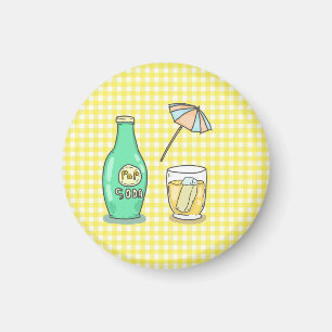 Imã Pop de Verão Soda Vibes - Boca de Cartoon Bonita