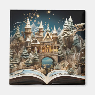Imã Pop do Castelo de Storybook de Natal