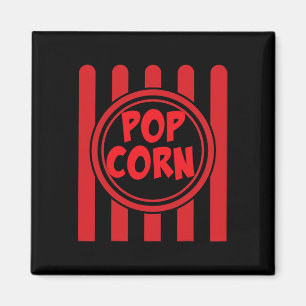 Imã Popcorn Carnival Costume Shirt Engraçado Red Str