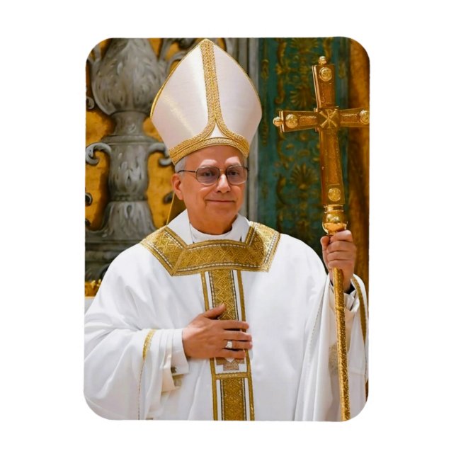 Ímã Pope Leo XIV Capela Irmã de Massa (Vertical)