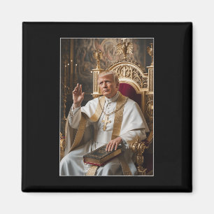 Imã Pope Trump Funny Trump Vaticano Christian Retro Ch