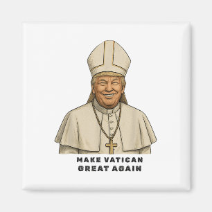 Imã Pope Trump Funny Trump Vaticano Christian Retro Ch