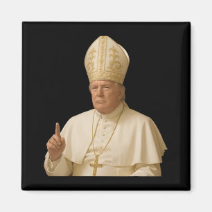 Imã Pope Trump Funny Trump Vaticano Christian Retro Ch