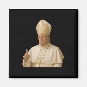 Imã Pope Trump Funny Trump Vaticano Christian Retro Ch