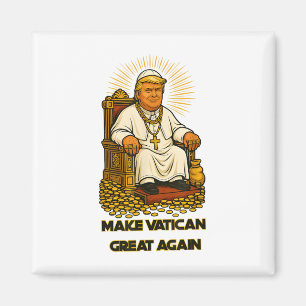 Imã Pope Trump Funny Trump Vaticano Christian Retro Ch