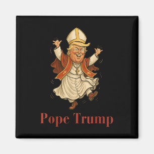 Imã Pope Trump Funny Trump Vaticano Christian Retro Ch