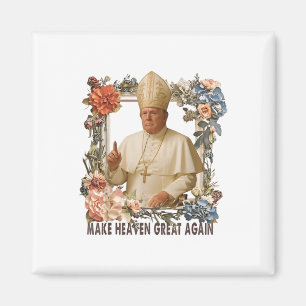 Imã Pope Trump Funny Trump Vaticano Christian Retro Ch
