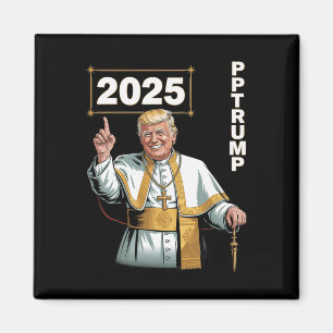 Imã Pope Trump Funny Trump Vaticano Christian Retro Ch