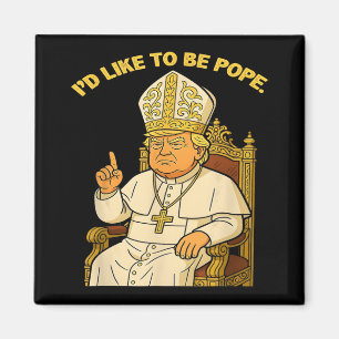 Imã Pope Trump Funny Trump Vaticano Christian Retro Ch
