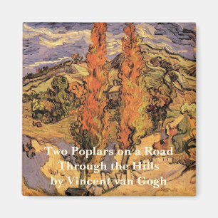 Imã Poplars on Road Through Colinas por Vincent van Go